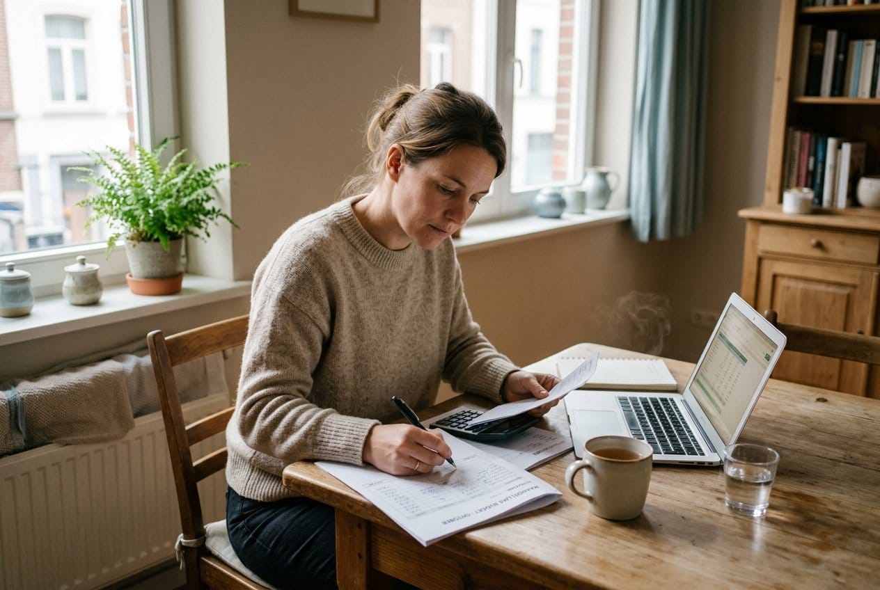 Budgettering 1 Maandbudget nakijken aan de keukentafel