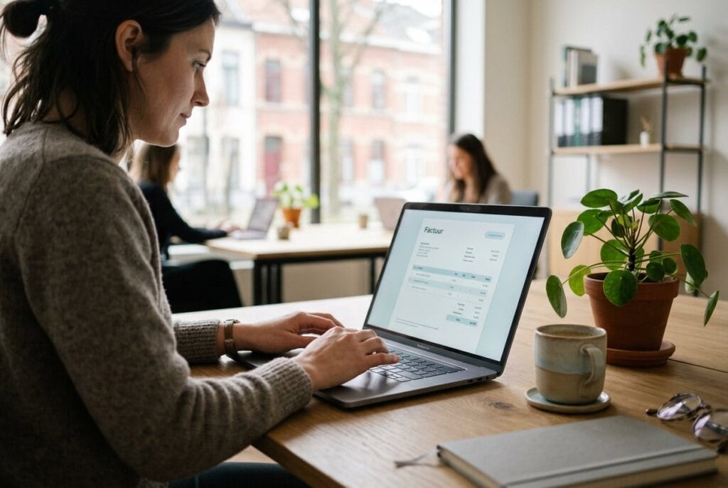 Inzichten & advies 6 Digitale factuur op een laptopscherm